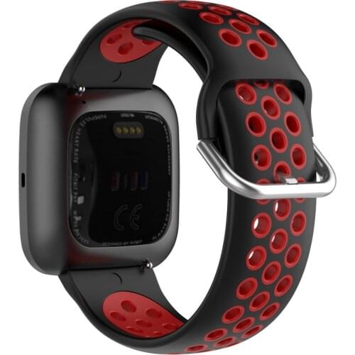 For Fitbit Versa Silicone 23mm Strap Band Fashion Dual Colors Sport Wrist Band For Fitbit Versa 2/Versa/Versa Lite Watchbands