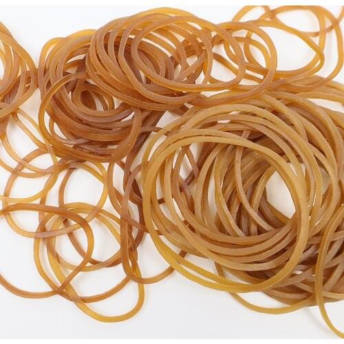 400pcs High Quality Yellow Elastic Rubber Band 25-38mm For School Office Home Industrial Rubber Band Stationery Packaging Tape