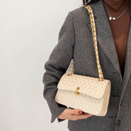 Luxury Designer Crossbody Bag for Women New PU Leather Shoulder Handbags Womens Famous Branded Trending Hand Bag