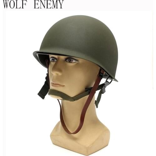 New Hot Sale High Quality Universal Portable Military Steel M1 Helmet Tactical Protective Army Equipment Field Green Helmet