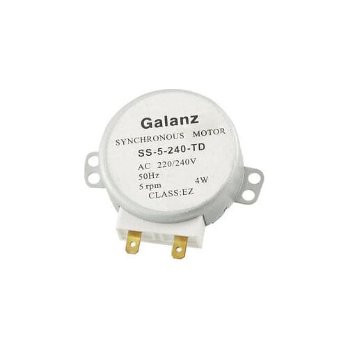 AC 220/240V 50Hz 5RPM 4W 50Hz Microwave Oven 49mm Dia Synchronous Motor SS-5-240-TD