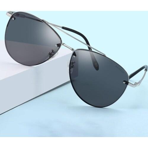 PARZIN Pilot Sunglasses for Men Brand Designer Metal Frame Glasses Women Driving Profession Nylon Sun Glasses Gafas De Sol Mujer