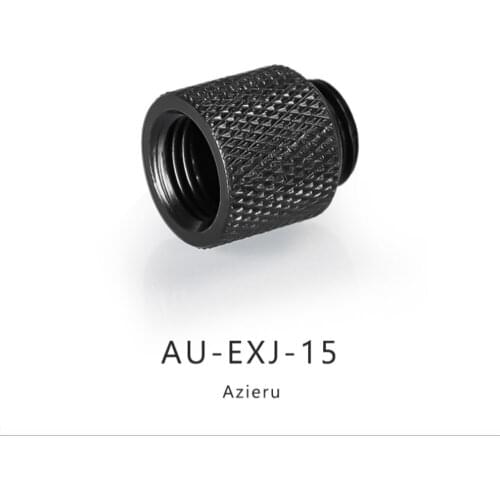 Azieru AU-EXJ-15 Extension Fitting Female to Male Compression Extender Adapter Connector 15mm PC MOD Water Cooler Accessories