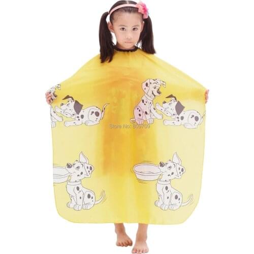 1PCS 31"x47" Child Kid Hair Cutting Waterproof Cape Barber Styling Salon Camps&Hairdressing Wrap Cartoon Pattern Cut Dogs Capes