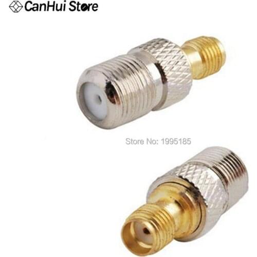 1pcs Female F Type Jack To SMA Female Plug Straight RF Coax Adapter F To SMA Convertor F Female to SMA Female Connector