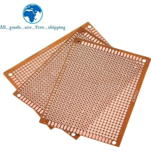 10pcs 7x9 7*9cm Single Side Prototype PCB Breadboard Universal Board Experimental Bakelite Copper Plate Circuirt Board Yellow