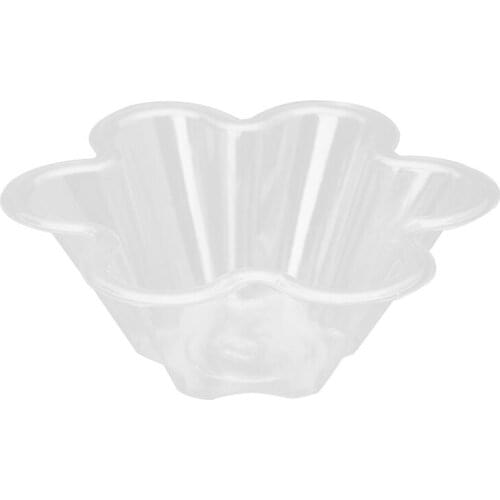100Pcs 320Ml Trumpet Shaped Disposable Ice Cream Bowl Transparent Plastic Ice Cream Bowl Plum Shaving Ice Cream Bowl