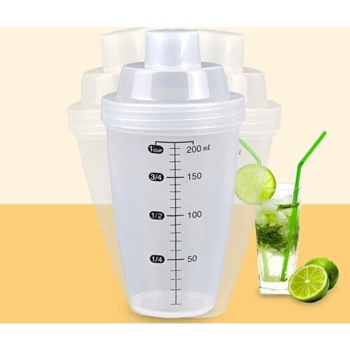 20ml Shake Cup Protein Powder Milk Tea Cup With Scale Shake Cup Exercise Fitness Cup Wine Glass for Home Use