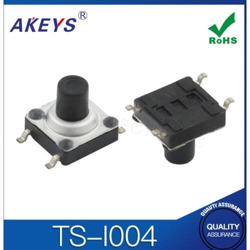20PCS TS-I004 7*7mm Waterproof Tact Switch SMD 4 pin Pressure Control Switch TS-1180M