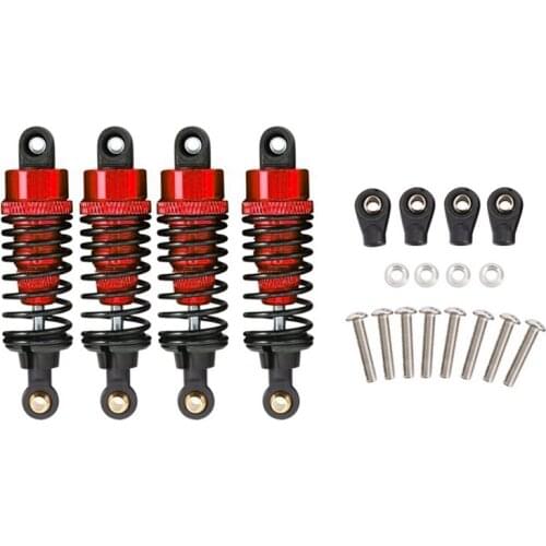4Pcs Aluminum Alloy Shock Absorber Damper Set for Tamiya TT-01 TT01 TT-02 TT02 1/10 RC Car Upgrade Parts