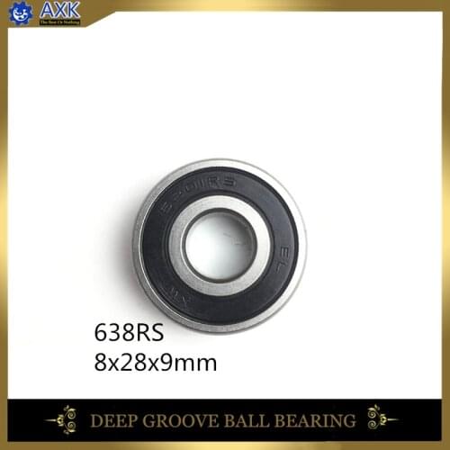 638RS Bearing 8*28*9 mm ( 4 Pcs ) ABEC-1 Grade 638-2RS Miniature 638 RS Ball Bearings