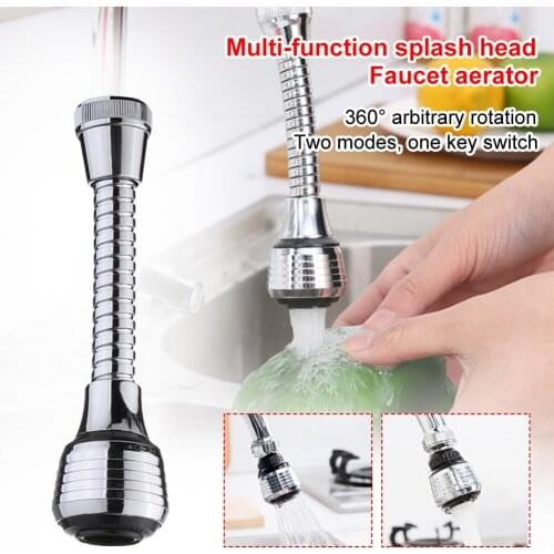 Kitchen Faucet Bubbler 360 Degrees Rotatable High Pressure Faucet Sprayer Adapter Extender Water Saving Anti-Splash Bubbler