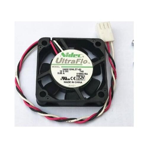 NIDEC 4010 4CM 12V 0.05A U40X12MLZ7-52 three-line silent radiator North-South Bridge fan