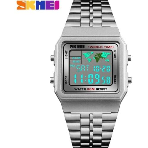 Luxury Mens Watches Fashion Digital LED Sports Watch Men Steel Waterproof Military Men Wrist watches Relogio Masculino Relojes