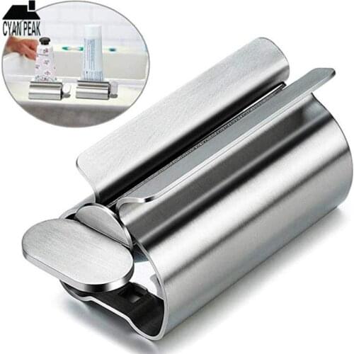 Home Rolling Toothpaste Squeezer Tube Toothpaste Dispenser Toothbrush Holder Squeezer Toothpaste Holder Bathroom Accessories Set