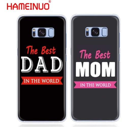 HAMEINUO the best MOM DAD cell phone case cover for Samsung Galaxy S9 S7 edge PLUS S8 S6 S5 S4 S3 MINI