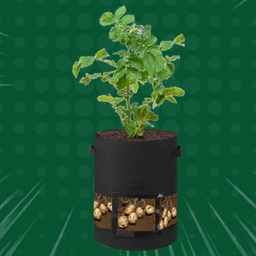 7/10 Gallon Plant Growing Bag Aeration Waterproof Potato Planting Bucket Pouch