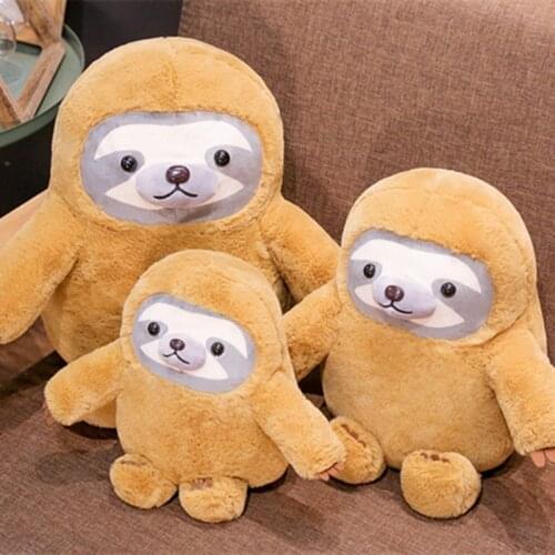 Cute Sloth Folivora Plush Toy Crazy Animal City Stuffed Animal Toy Cartoon Backbag Soft Pillow Lovely Birthday Gifts for Kids