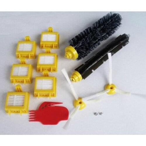 New Bristle & Flexible Beater Brush & Hepa Filter & Side Brush & Clean Tool kit for iRobot Roomba 700 Series 770 780 790