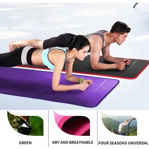Non Slip Yoga Mat Edge Wrapped Thick Fitness Mat 10mm Pilates Blankets Folding Gymnastics Mats Match Yoga Bag For Beginner Hot