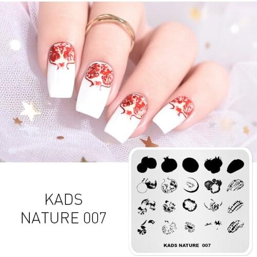 NEW Nail Stamping Plates Nail Stencils fruits Strawberry Mango Nail Art Stamp Stamping Template Image Plate Stencil Nails Tool