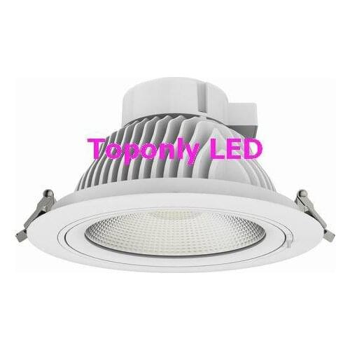 New Design 35w 8" High Bright Luna LED COB downlight 120lm/W CRI>80 indoor round ceiling recessed rotatable led spot light lamps