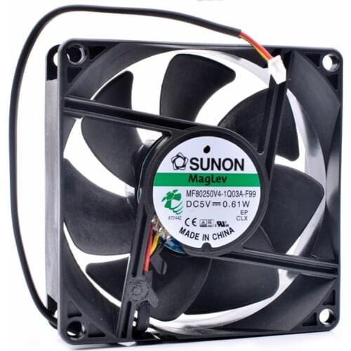 Brand new original MF80250V4-1Q03A-F99 8cm 8025 80x80x25mm 5V 0.61W quiet cooling fan