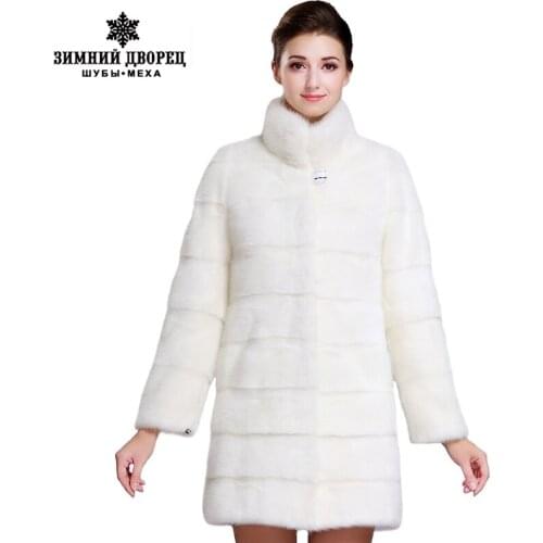 New style ladies' fashion mink coats,Genuine Leather,Mink Fur,Mandarin Collar,Mink fur coat from natural fur,Free shipping