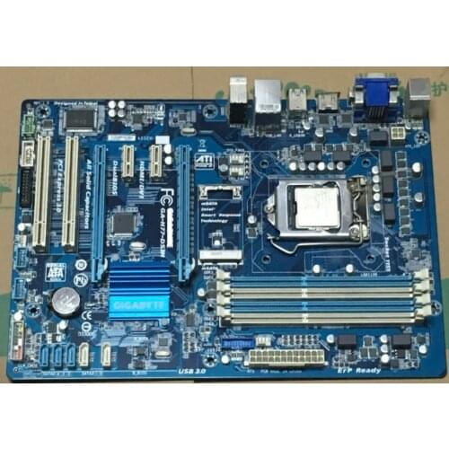 Free shipping original motherboard for Gigabyte GA-H77-DS3H DDR3 LGA 1155 H77-DS3H USB2.0 USB3.0 32GB H77 Desktop Motherboard