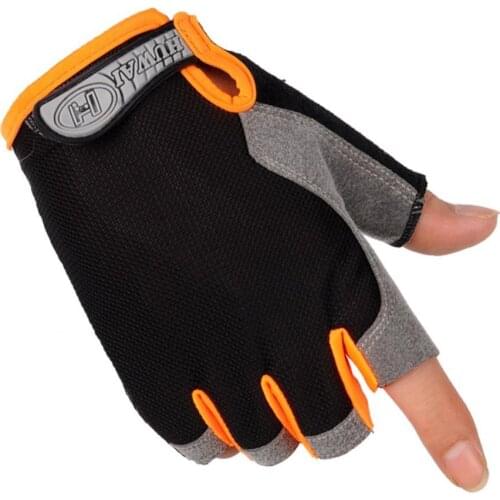 1Pair Mens and Womens Fitness Gloves Mountain Bike Half-finger Gloves Non-slip Breathable Gym Training Yoga Half-finger Gloves