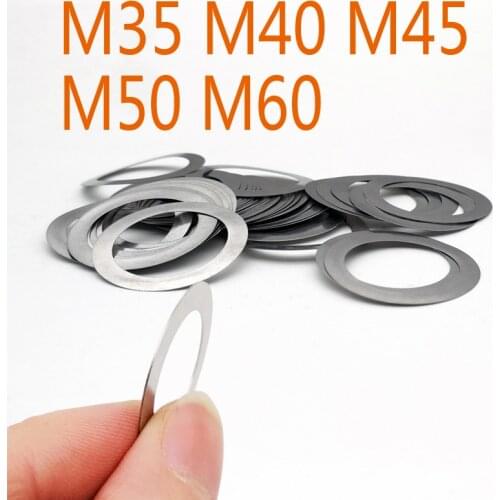 Stainless steel Flat Washer High precision Adjusting gasket Ultra thin shim M35 M40 M45 M50 M60 Thickness 0.1 0.2 0.3 0.5 1mm