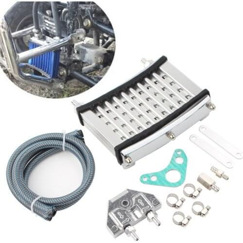 Silver Motorcycle Oil Cooler Cooling Radiator For 125cc 140cc 150cc Motor Dirt Pit Bikes ATV
