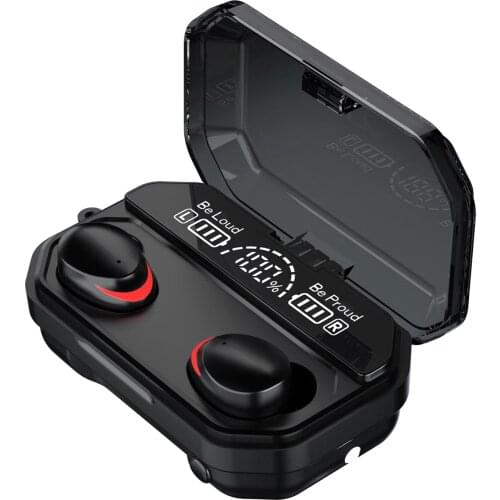 A17 Bluetooth 5.1 TWS Earbuds True Wireless Headphones Noise Reduction Touch Control Sports Earphones with 2000mAh Charging Box