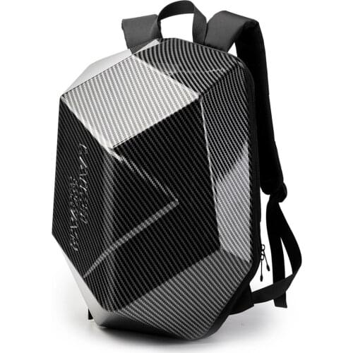 Motorcycle Backpack Waterproof Luggage Bag for Outdoor Sports MTB Hiking Cycling Travel Riding Large Capacity Carbon Fiber