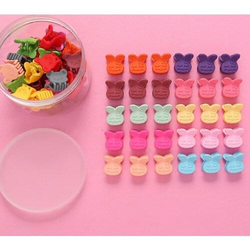 50pcs Cute Girl Women Baby Hair Claws Crown Rabbit Flower Hair Jaw Clip Children Hairpins Hair Clips Fashion Kid Accessories