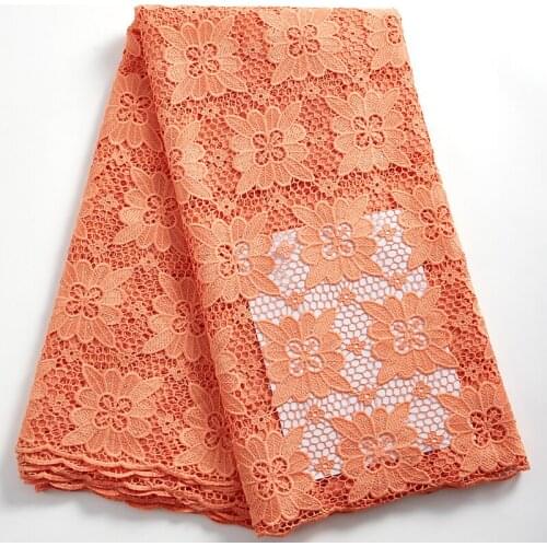 Zhenguiru New High Quality Red Flowers African Lace Fabric 2021 Tulle French Lace Fabric Nigerian For Women Wedding Dress A 2356