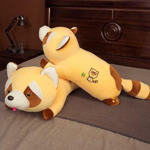 60cm-100cm Cute Long Raccoon Plush Toy Lovely Cute Soft Stuffed Animals Doll Pillow For Girls Children Kids Baby Birthday Gift