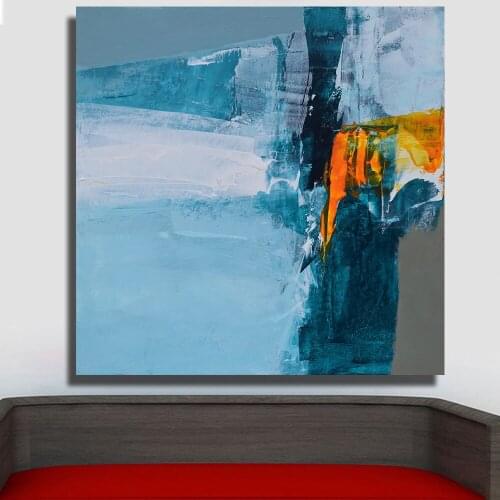 AAVV Modern Art is simple Coastal Oil Painting On Canvas For Home Decoratio painting wall pictures for living room No Frame