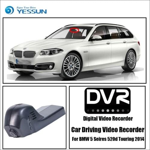 YESSUN Driving Recorder Car Wifi Dvr Mini Camera for BMW 5 Seires 520d Touring 2014 Car Dash Cam Video Recorder