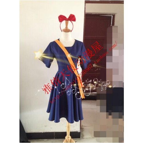 Free shipping halloween Miyazaki Hayao anime kikis delivery service cosplay costume Halloween costume