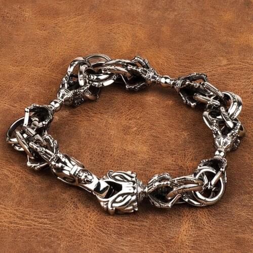 Pestle Faucet Bracelet Mens Self-defense Domineering Titanium Steel Bracelet Original Creative Locomotive Punk Rocking