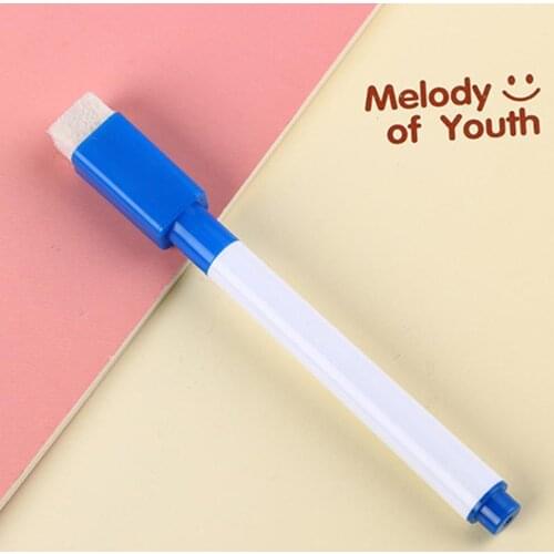 Business Multicolor Student Office Supplies Whiteboard Pen Erasable White Board Markers Magnet Fluent Writing Built In Eraser