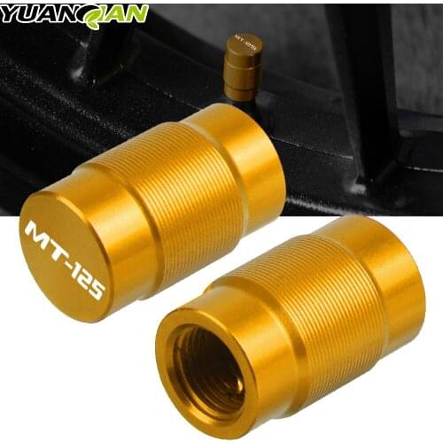 For YAMAHA MT125 MT-125 MT 125 2014-2018 Motorcycle CNC Aluminum Accessorie Wheel Tire Valve Stem Caps CNC Airtight Covers MT125