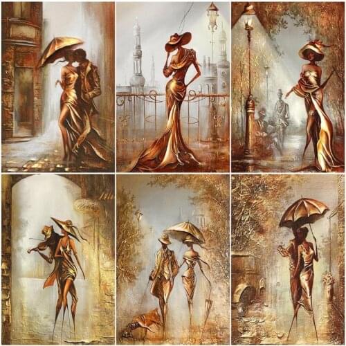 GATYZTORY Paint By Number Figure Drawing On Canvas Hand Painted Painting Art Gift DIY Pictures By Numbers Woman Kits Home Decor