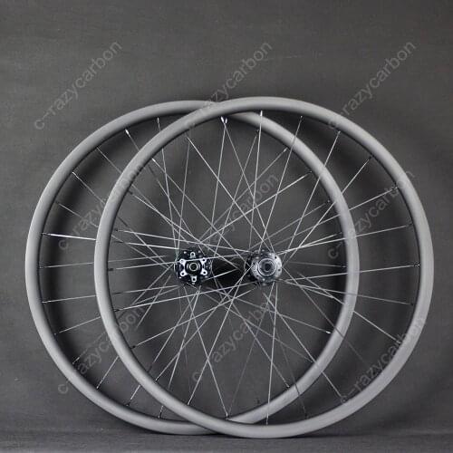 Moutain Bicycle Carbon Wheelset XC Hookless Carbon MTB Rim Clincher Tubeless Compatible 29ER With Powerway M42 Shimano 11s/12s