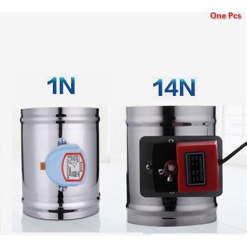 100-400mm HVAC Valve Electric Air Duct Motorized Damper for Ventilation Pipe Valve With 1N/14N Actuator AC220V AC24V DC12V DC24V