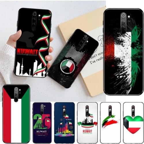 CUTEWANAN Happy National Day Kuwait National Flag Soft Rubber Phone Cover for Redmi Note 9 8 8T 8A 7 6 6A Go Pro Max Redmi 9 K20