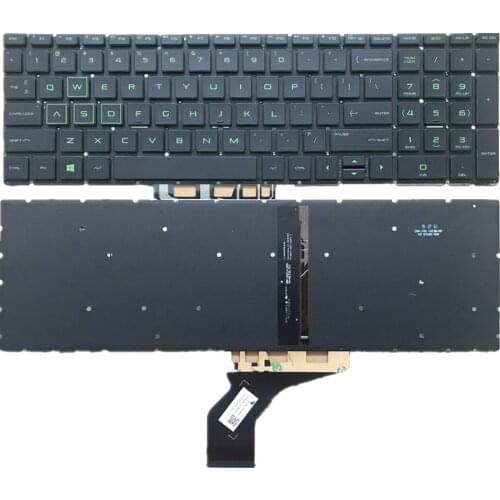 New Original For HP Gaming Pavilion 15-CX0020NR 15-CX0056WM 15-CX0058WM US Backlit Keyboard Green