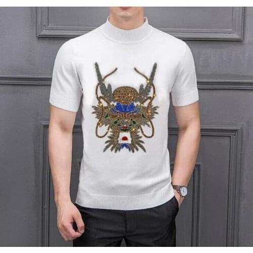 2021 New Brand Designer Pullover Diamond stone Men Sweater Mens Winter Warm Knitted Sweaters Mens Wear Slim Fit Knitwear