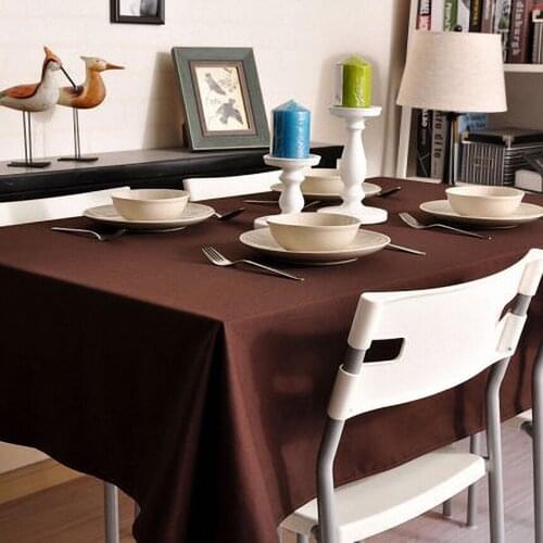 Pure Cotton Solid Color Thicker Table Cloth Fresh Dinner Table Cloth Antependium Cloth Tea Tablecloth Christmas Table Cloth